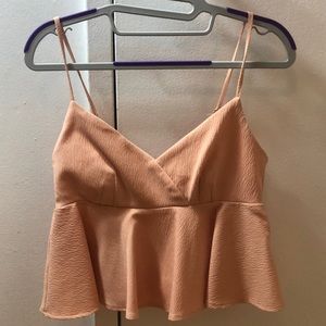 H&M Peplum pink top